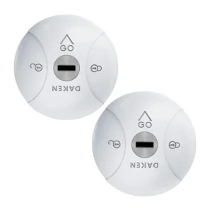 Kit de deux serrures antivol camping car et utilitaire blanches